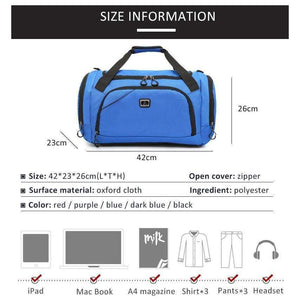 Planet Gates Black Waterproof Men Sports Gym Bag New Leisure Yoga Fitness Shoulder Bag Women Travel Handbag Training Portable Duffle Bags
