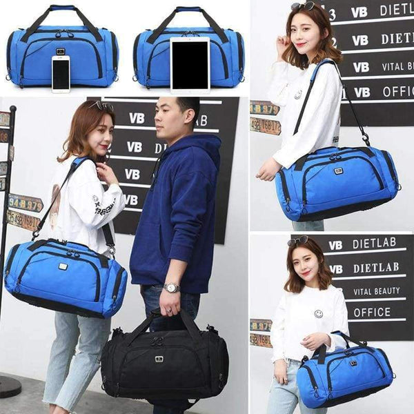 Planet Gates Black Waterproof Men Sports Gym Bag New Leisure Yoga Fitness Shoulder Bag Women Travel Handbag Training Portable Duffle Bags