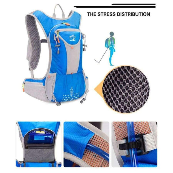 Planet Gates black Waterproof Nylon Men Women Marathon Trail Running Backpack Mochila Outdoor Sports  Jogging Cycling Bag Bicycle Bike Bag