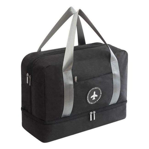 Planet Gates black Waterproof Travel Storage Bag Fashion Traveling Shoulder Bag Big Capacity Travel Bag Organizer Dry and Wet Separation Shoe Pouch