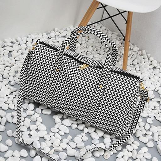 Planet Gates black white 2 Travel Bag Men/Women Waterproof Travel Duffle Bag Male Shoulder Bags Duffel Tote for Men Female Luggage Bags