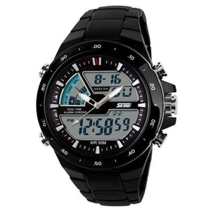 Planet Gates Black White Bezel SKMEI Sports Watches Men Fashion Casual Digital Quartz Wristwatches Alarm 30M Waterproof Military Chrono Relogio Masculino 1016