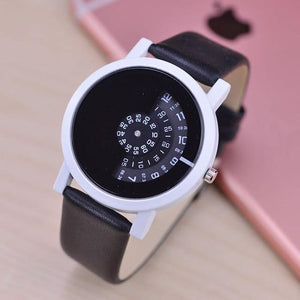 Planet Gates Black white / China Design wristwatch camera concept brief simple special digital discs hands fashion quartz watches for men women