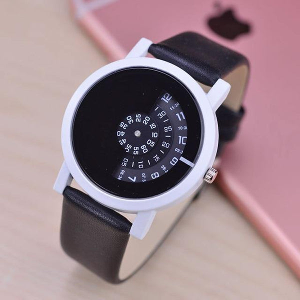 Planet Gates Black white / China Design wristwatch camera concept brief simple special digital discs hands fashion quartz watches for men women