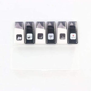 Planet Gates black white Classic office school correction tape set stationery supplies,Japanese basic student correction tape gift,5mm*5m,6pcs