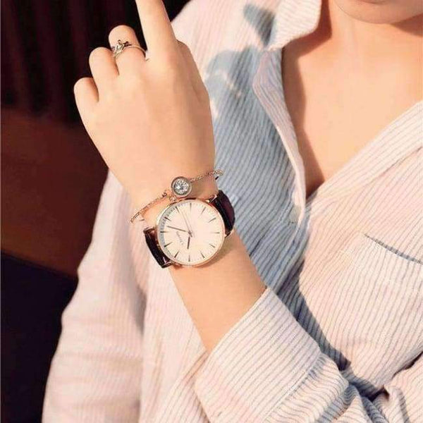 Planet Gates Black white Exquisite simple style women watches luxury fashion quartz wristwatches drop shipping ulzzang brand woman clock montre femme