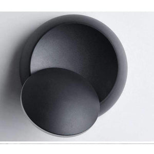 Planet Gates Black / white LED Wall Lamp 360 degree rotation adjustable bedside light white Black creative wall lamp Black modern aisle round lamp