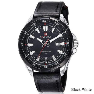 Planet Gates black white Men Quartz Watches Leather Waterproof Analog Watches Mens Date Casual Clock Rome Time Relogio Masculino