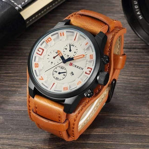 Planet Gates black white Military Quartz Mens Watches Top Brand Luxury Leather Men Watch Casual Sport Male Clock Watch 8225