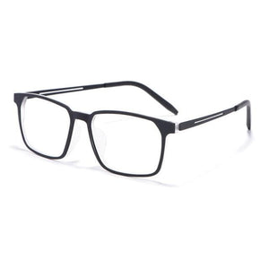 Planet Gates BLACK-WHITE Optical Eyeglasses Frame For Men And Women 8878 Titanium Flexible Legs With TR90 Plastic Front Rim Eyewear Spectacles Frame