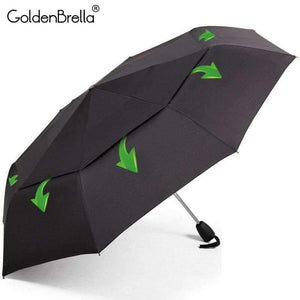 Planet Gates Black Wind Resistance Umbrella For Men Quality DoubleLayer Folding Automatic Umbrella Rain Women Travel Compact Umbrella Wholesale