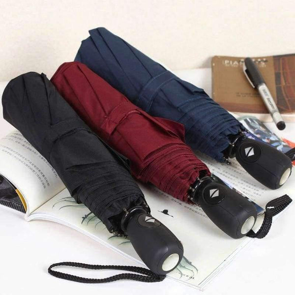 Planet Gates Black Wind Resistance Umbrella For Men Quality DoubleLayer Folding Automatic Umbrella Rain Women Travel Compact Umbrella Wholesale