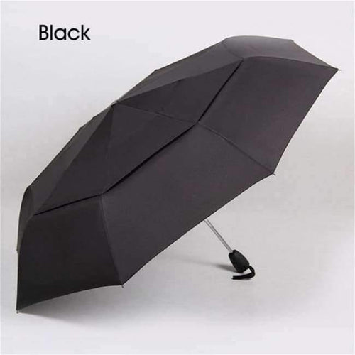 Planet Gates Black Wind Resistance Umbrella For Men Quality DoubleLayer Folding Automatic Umbrella Rain Women Travel Compact Umbrella Wholesale