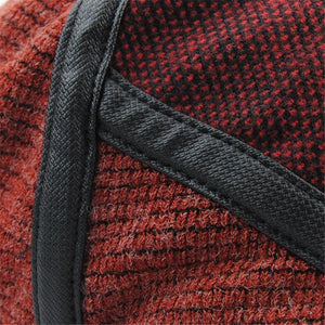 Planet Gates black Winter Elderly Men Hat Newsboy Cap Flat Beret Cap For Male Thick Wool Beret Peaked Hats