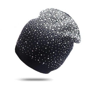 Planet Gates Black Winter Hats for Women Beanies Hip Hop Caps Slouch Warm Hat Unisex Turban Cap Solid Color Bonnet Hats Ladies Warm Skullies Hats