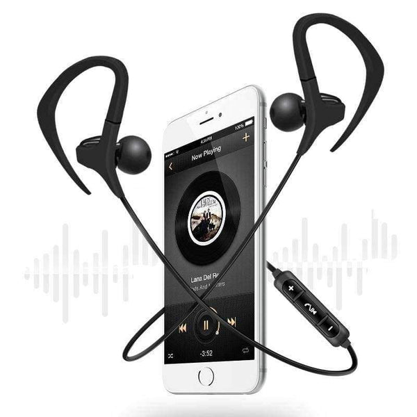 Planet Gates Black Wireless Bluetooth Earphone Headphones Sports Bass Earbuds With Mic for Phones iPhone xiaomi Headset Running Music