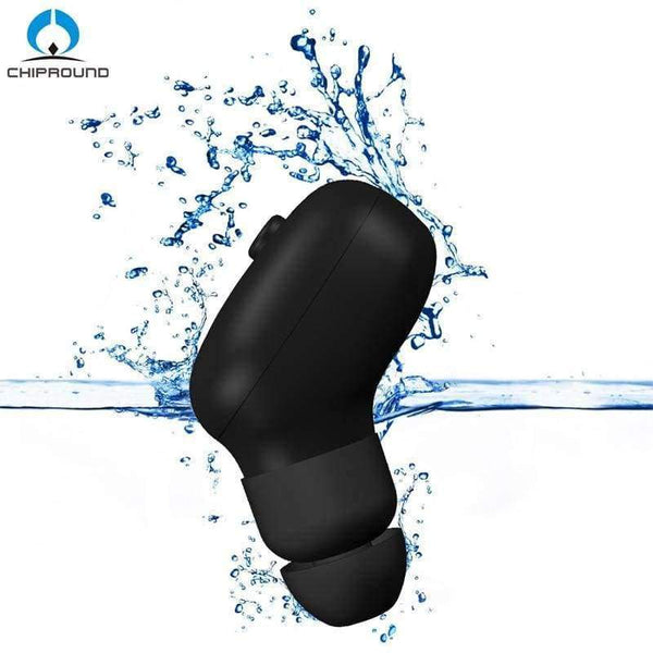 Planet Gates Black Wireless Bluetooth Earphone Waterproof IP67 Headset With Mic Sport Earbuds Handsfree call for Swimming for Iphone All Phone