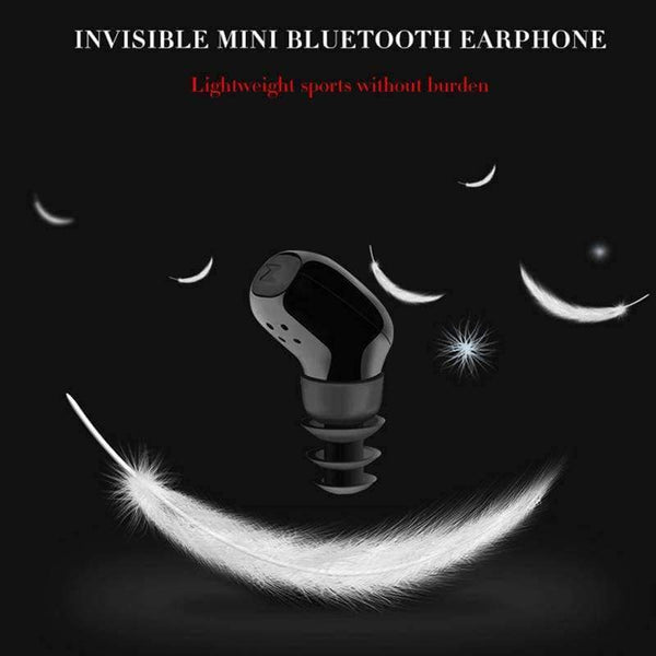 Planet Gates Black Wireless Bluetooth Earphone Waterproof IP67 Headset With Mic Sport Earbuds Handsfree call for Swimming for Iphone All Phone