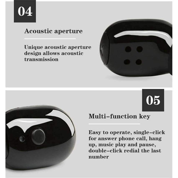 Planet Gates Black Wireless Bluetooth Earphone Waterproof IP67 Headset With Mic Sport Earbuds Handsfree call for Swimming for Iphone All Phone