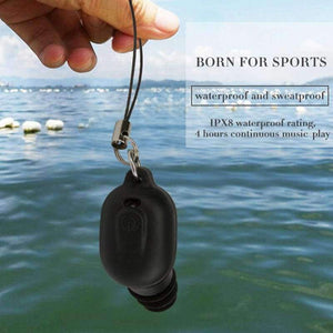 Planet Gates Black Wireless Bluetooth Earphone Waterproof IP67 Headset With Mic Sport Earbuds Handsfree call for Swimming for Iphone All Phone