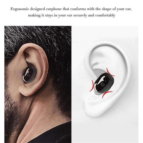 Planet Gates Black Wireless Bluetooth Earphone Waterproof IP67 Headset With Mic Sport Earbuds Handsfree call for Swimming for Iphone All Phone