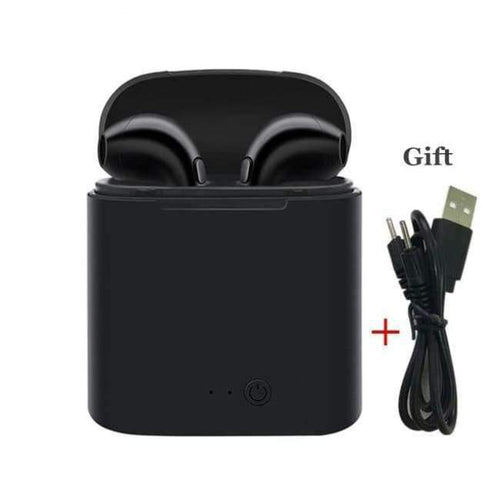 Planet Gates black Wireless Earbuds Handsfree Headphone I7 Bluetooth Earphone In Ear Buds for Earpods IOS Xiaomi All Mobile Phones