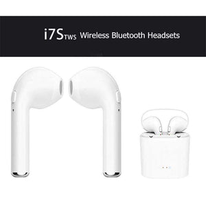 Planet Gates black Wireless Earbuds Handsfree Headphone I7 Bluetooth Earphone In Ear Buds for Earpods IOS Xiaomi All Mobile Phones