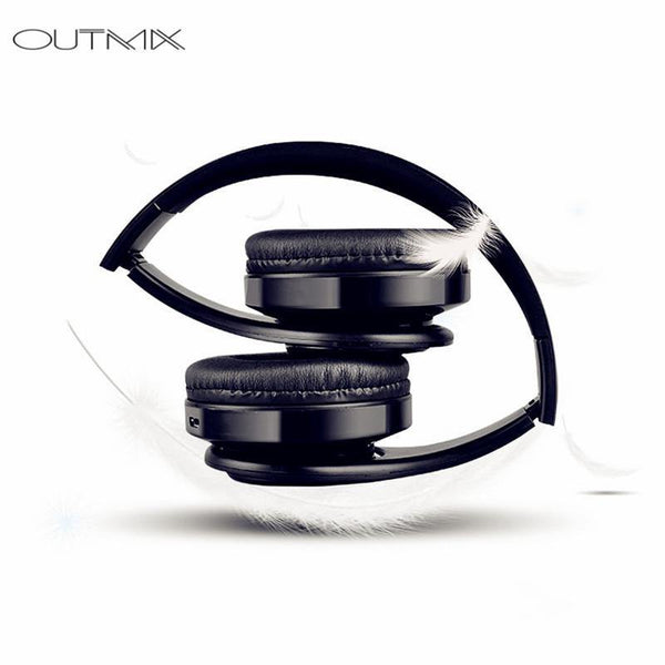 Planet Gates Black Wireless Headphones Bluetooth Headset Foldable Headphone Adjustable Earphones With Microphone For PC mobile phone Mp3 SD