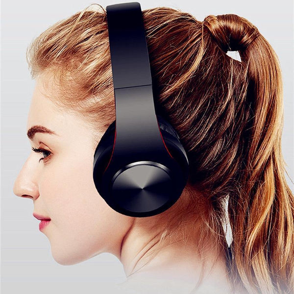 Planet Gates Black Wireless Headphones Bluetooth Headset Foldable Headphone Adjustable Earphones With Microphone For PC mobile phone Mp3 SD