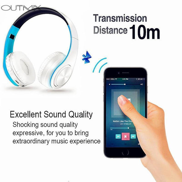Planet Gates Black Wireless Headphones Bluetooth Headset Foldable Headphone Adjustable Earphones With Microphone For PC mobile phone Mp3 SD