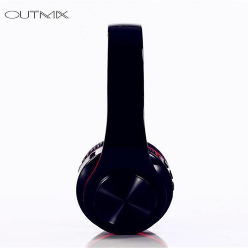 Planet Gates Black Wireless Headphones Bluetooth Headset Foldable Headphone Adjustable Earphones With Microphone For PC mobile phone Mp3 SD