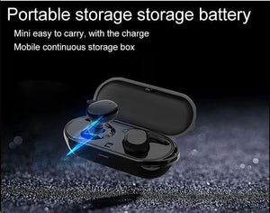 Planet Gates Black Wireless Mini Bluetooth Earphone For Xiaomi Huawei Mobile Stereo Earbud Sport Ear Phone With Mic Portable Charging Box