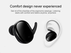 Planet Gates Black Wireless Mini Bluetooth Earphone For Xiaomi Huawei Mobile Stereo Earbud Sport Ear Phone With Mic Portable Charging Box