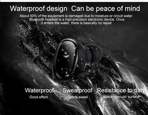 Planet Gates Black Wireless Mini Bluetooth Earphone For Xiaomi Huawei Mobile Stereo Earbud Sport Ear Phone With Mic Portable Charging Box