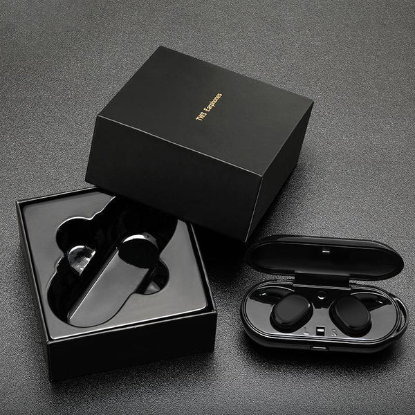 Planet Gates Black Wireless Mini Bluetooth Earphone For Xiaomi Huawei Mobile Stereo Earbud Sport Ear Phone With Mic Portable Charging Box