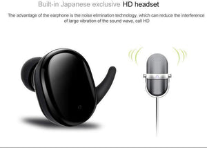 Planet Gates Black Wireless Mini Bluetooth Earphone For Xiaomi Huawei Mobile Stereo Earbud Sport Ear Phone With Mic Portable Charging Box
