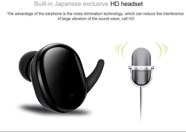 Planet Gates Black Wireless Mini Bluetooth Earphone For Xiaomi Huawei Mobile Stereo Earbud Sport Ear Phone With Mic Portable Charging Box
