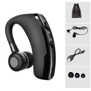 Planet Gates Black Wireless Voice Control Music Sports Bluetooth Handsfree Earphone Bluetooth Headset Headphones Noise Cancelling Headset