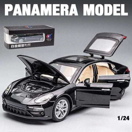 Planet Gates Black with box 1:24 Panamera  Alloy Car Model Diecasts Toy Vehicles Toy Cars Sound and light Kid Toys For Children Gifts Boy Toy
