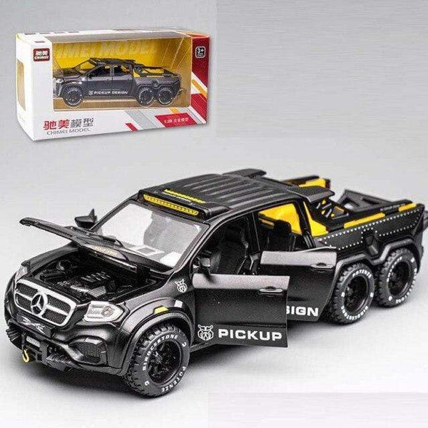 Planet Gates black with box 1:28 Benz X-Class 6*6 Monster Trucks Diecasts & Toy Vehicles Car Model Miniature Scale Model Car Toys Children Collections