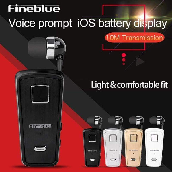 Planet Gates Black with box / China Retractable Wireless Bluetooth Earphone Handsfree Headset Stereo Headphone Mic Phone Call with retail box