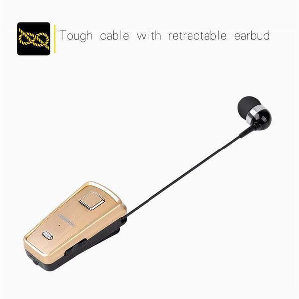 Planet Gates Black with box / China Retractable Wireless Bluetooth Earphone Handsfree Headset Stereo Headphone Mic Phone Call with retail box