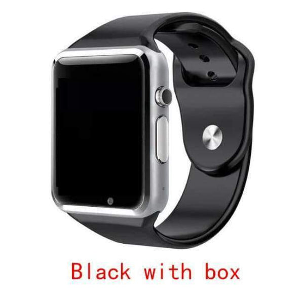 Planet Gates black with box NAIKU A1 Smart Watch With Passometer Camera SIM Card Call Smartwatch For Xiaomi Huawei HTC Android Phone Better Than Y1 DZ09
