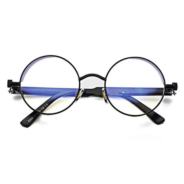 Kachawoo round steampunk glasses frame men metal frame retro vintage eyewear frames women accessories 2018