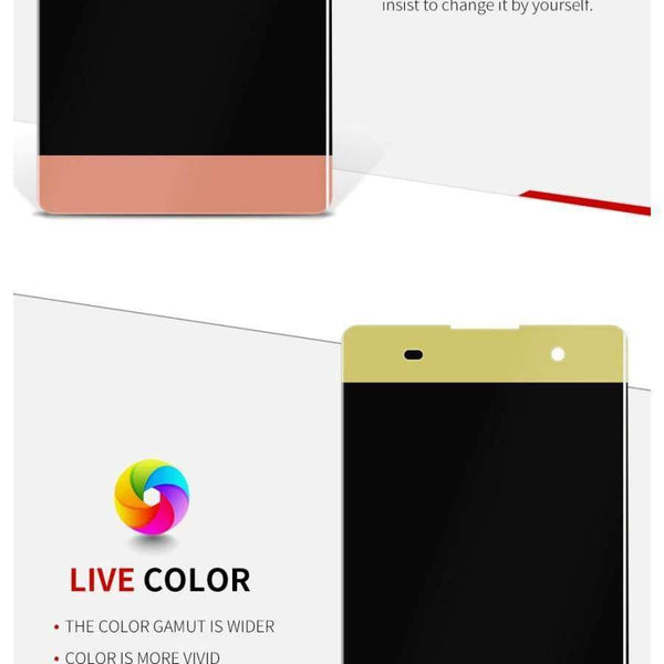 Planet Gates Black with Frame SONY Xperia XA Display Touch Screen With Frame F3111 F3112 F3116 LCD For SONY Xperia XA LCD Replacement