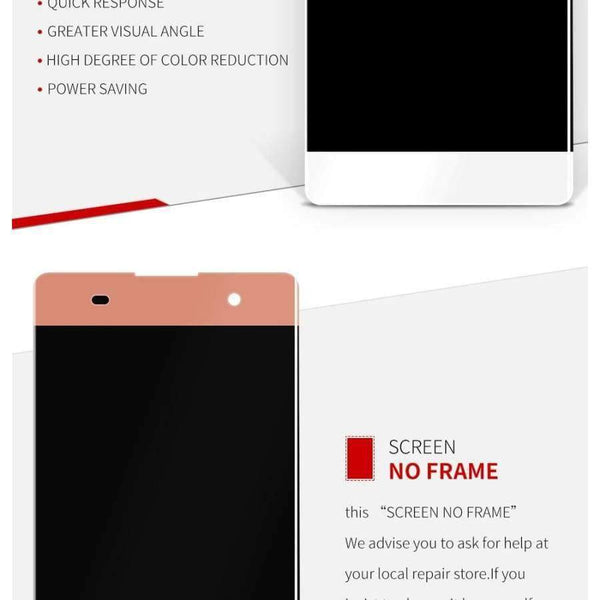 Planet Gates Black with Frame SONY Xperia XA Display Touch Screen With Frame F3111 F3112 F3116 LCD For SONY Xperia XA LCD Replacement