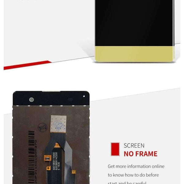 Planet Gates Black with Frame SONY Xperia XA Display Touch Screen With Frame F3111 F3112 F3116 LCD For SONY Xperia XA LCD Replacement