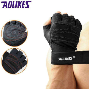 Planet Gates Black with gray / L Weightlifting Gym Gloves Heavyweight Sports Exercise Weight Lifting Gloves Body Building Training Sport Fitness Gloves