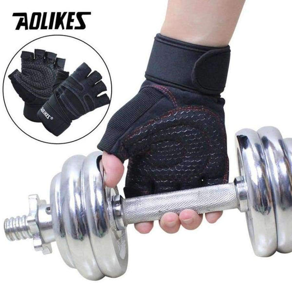 Planet Gates Black with gray / L Weightlifting Gym Gloves Heavyweight Sports Exercise Weight Lifting Gloves Body Building Training Sport Fitness Gloves