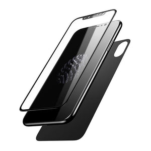 Planet Gates Black with Logo / For iPhone X Baseus 3D Full Screen Protective Glass For iPhone X Screen Protector Front Film + Back Cover Glass For iPhone X Tempered Glass